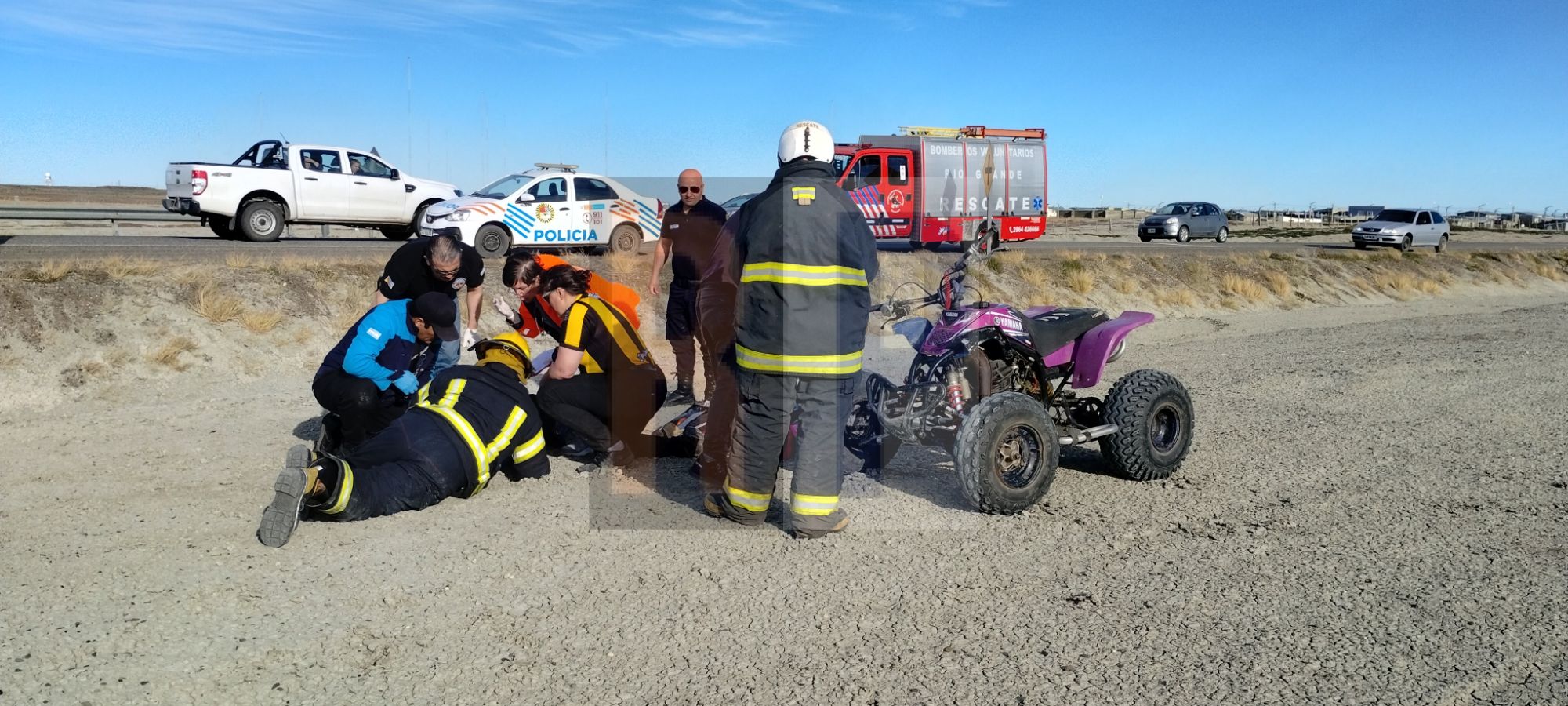 Un J Ven Se Accident A Bordo De Su Cuatriciclo Y Fue Trasladado Al