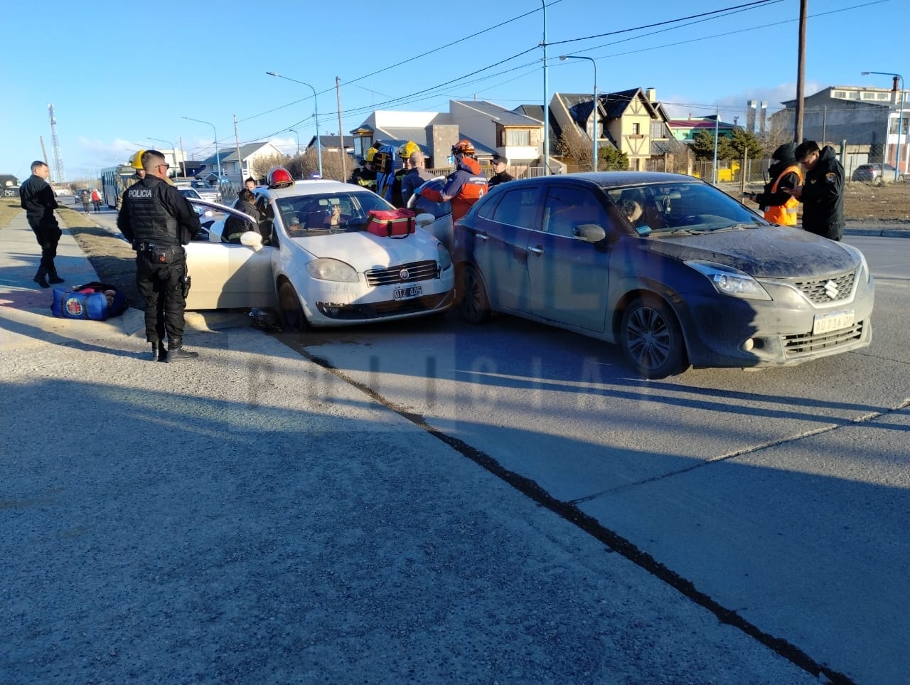 Accidente de tránsito con daños materiales importantes