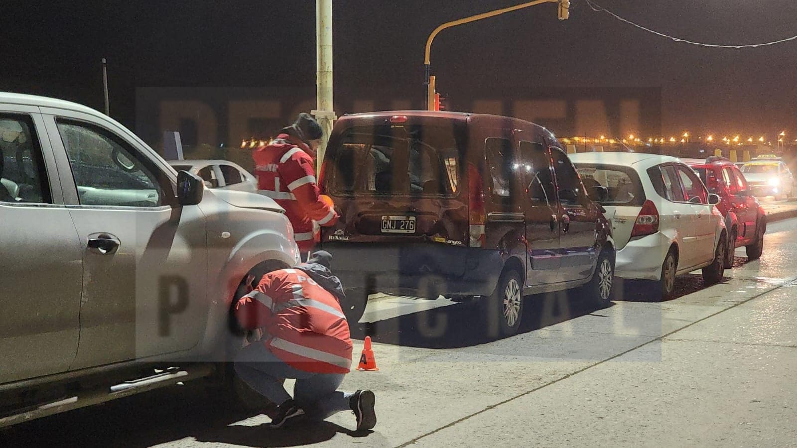 Cuádruple choque con tres lesionados trasladados al hospital