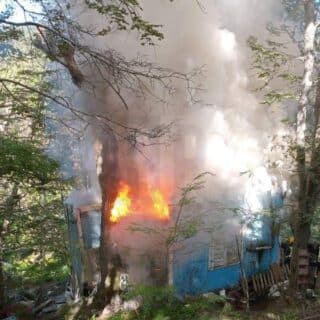 Incendio en la ciudad de Ushuaia con pérdidas casi totales