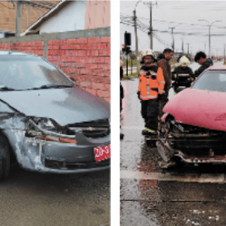 PUNTA ARENAS: Colisionaron auto y se dieron a la fuga