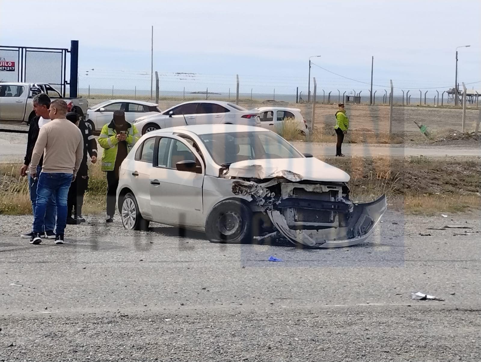 Accidente de tránsito en Ruta Nacional N° 3 deja un herido que fue trasladado en ambulancia al HRRG