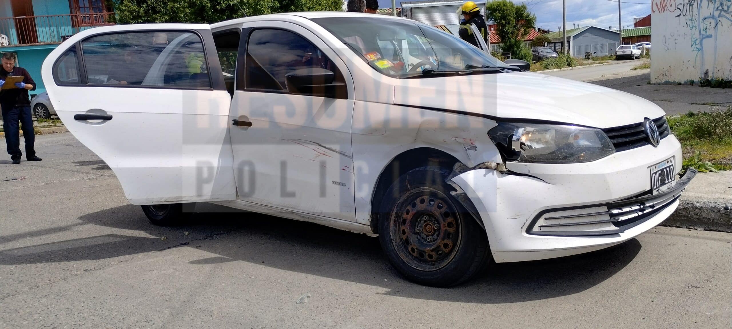 Accidente de tránsito  no  una mujer lesionada y trasladada al hospital